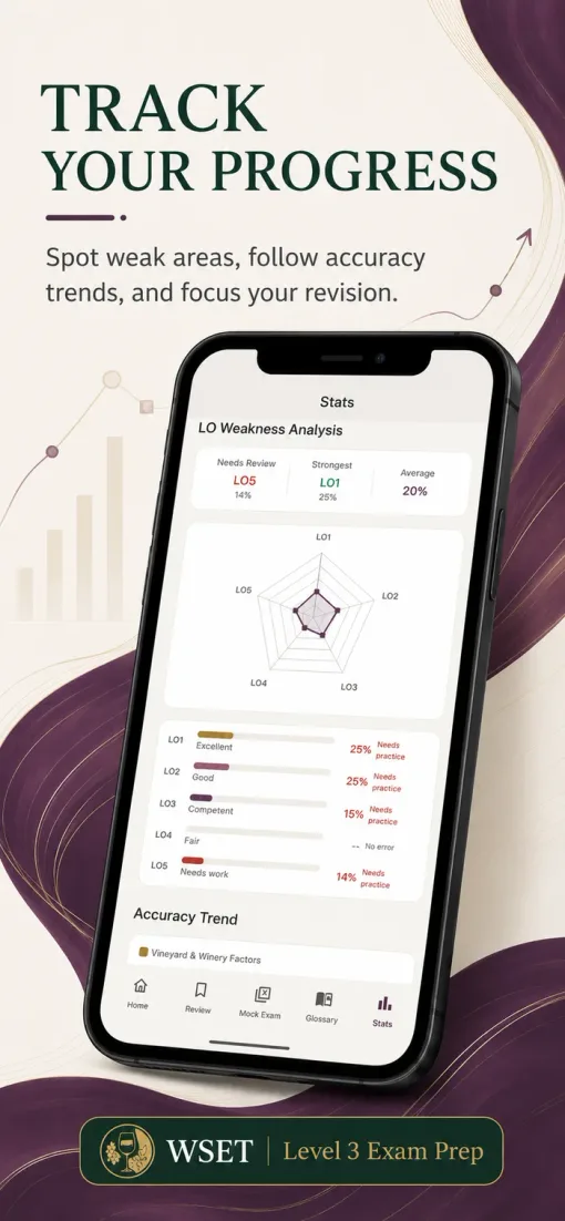 Track Your Progress: spot weak areas and follow accuracy trends